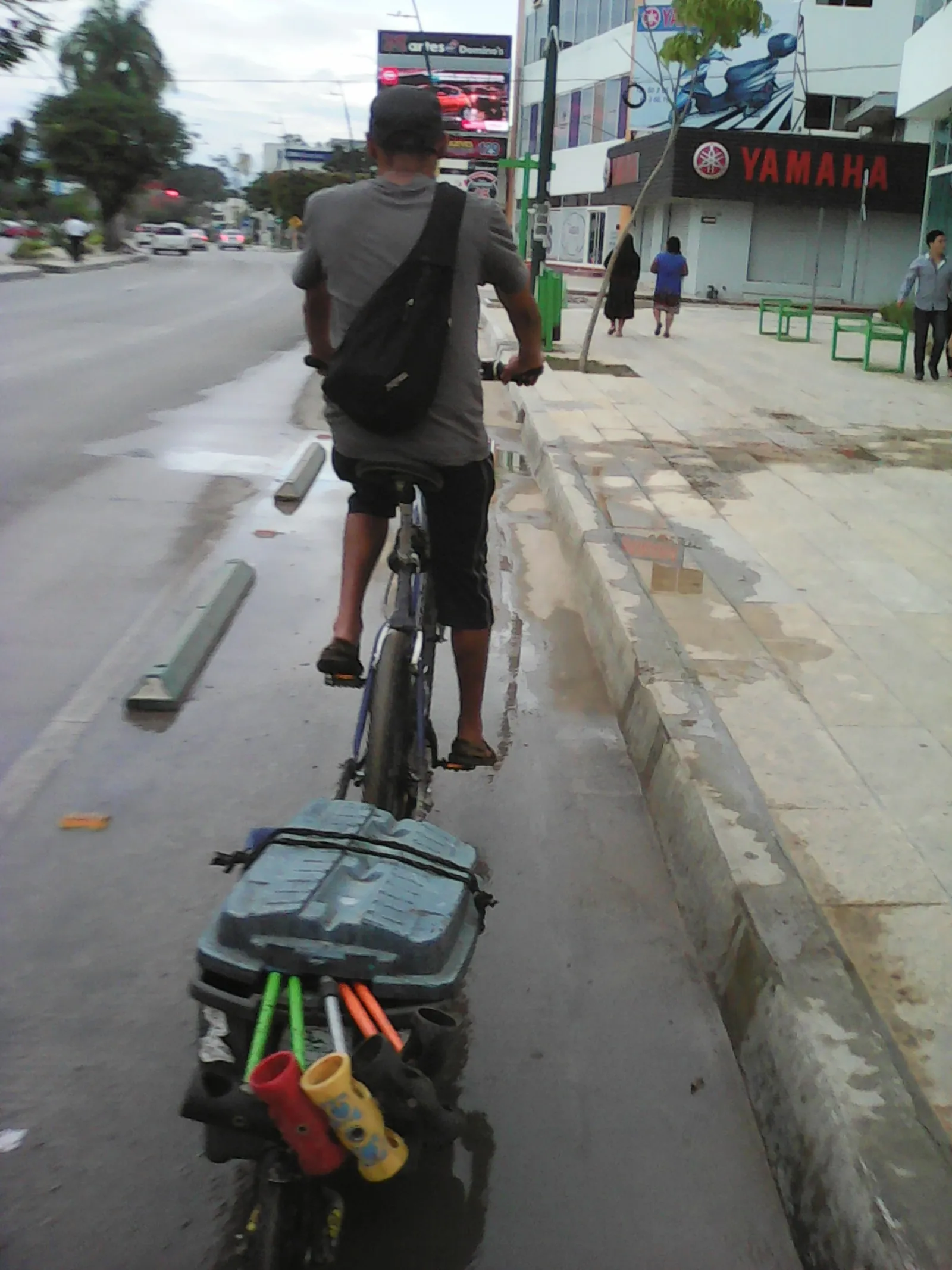Remolcando la serigráfica y malets para bikepolo